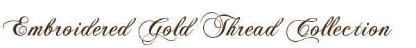 Embroidered Gold Thread
