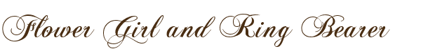 Flower Girl & Ring Bearer Gifts