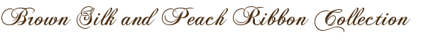 Brown Silk and Peach Ribbon