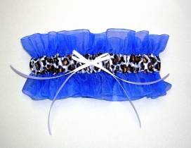 Royal Blue Garter w/ Animal Print-December special