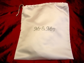 "Mr. and Mrs" Wedding Bag