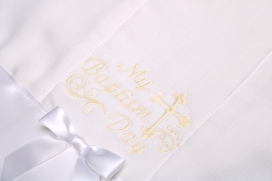 "MY BAPTISM DAY" BABY TOWEL