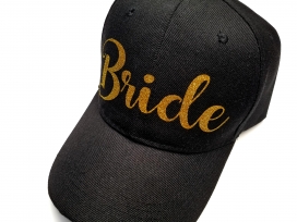 Black "Bride" Cap