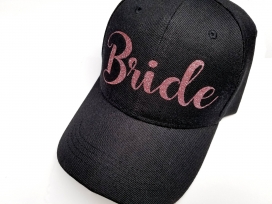 BLACK "BRIDE" CAP