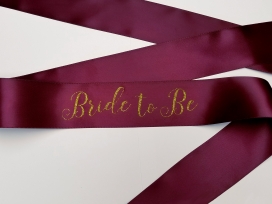 "Bride To Be" Sash