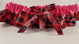 animal print garter belt Leopard O-ring Underwire Garter Belt Lingerie Set In COFFEE