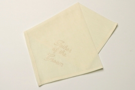 Ivory "Father of the Groom" Hanky