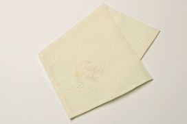 IVORY "FATHER OF THE BRIDE" HANKY
