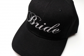 BLACK "BRIDE" CAP