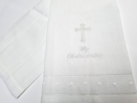 "My Christening" Embroidered Towel