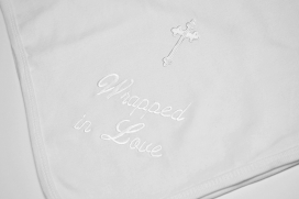 "WRAPPED IN LOVE" KEEPSAKE BLANKET