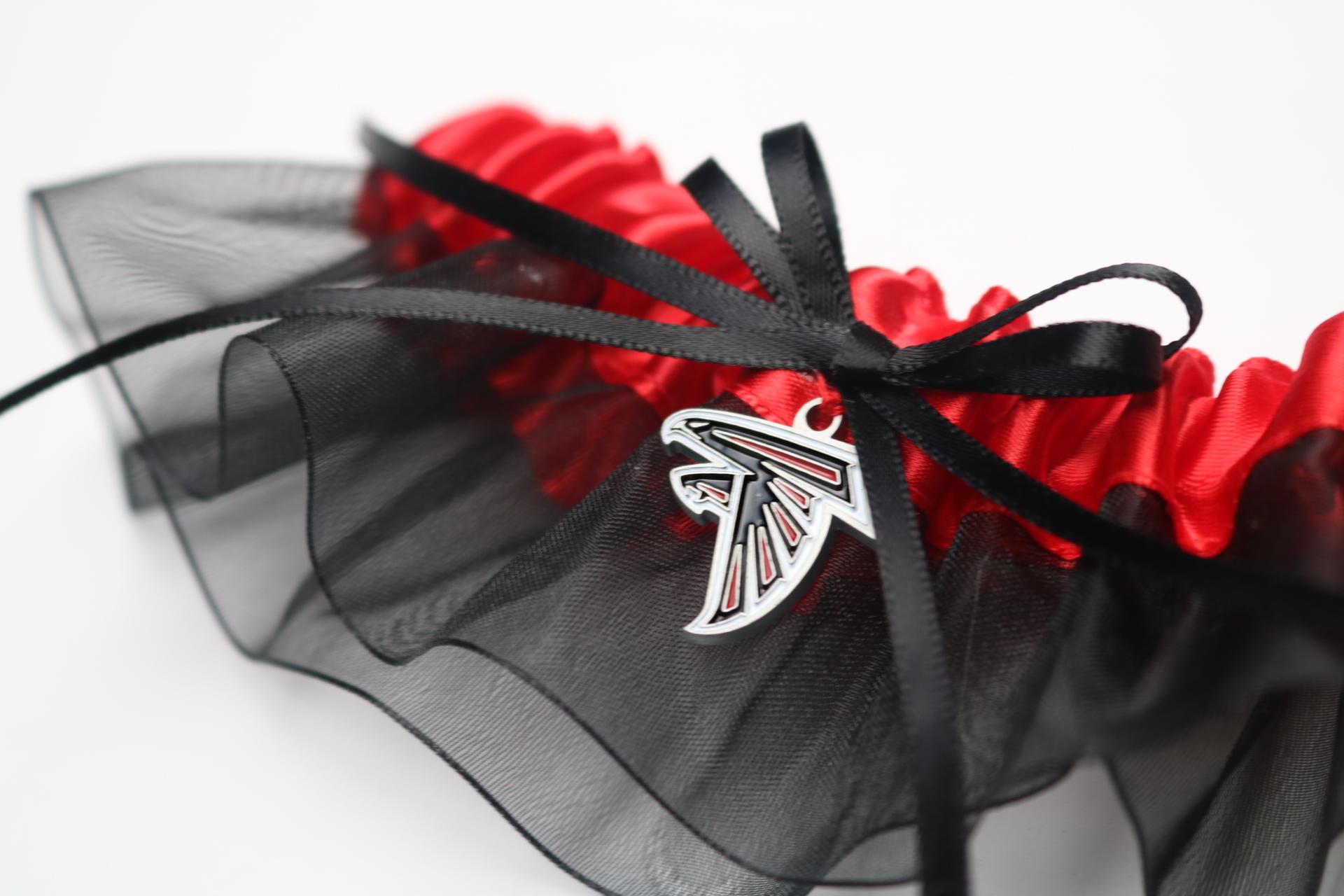 Atlanta Falcons Inspired Garter with Licensed Charm Atlanta Falcons Inspired Garter with Licensed Charm