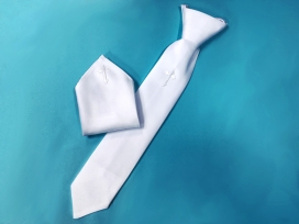 Boys Tie With Satin Pocket Square Boys Tie With Satin Pocket Square