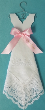 "True Love" Wedding Dress Hanky