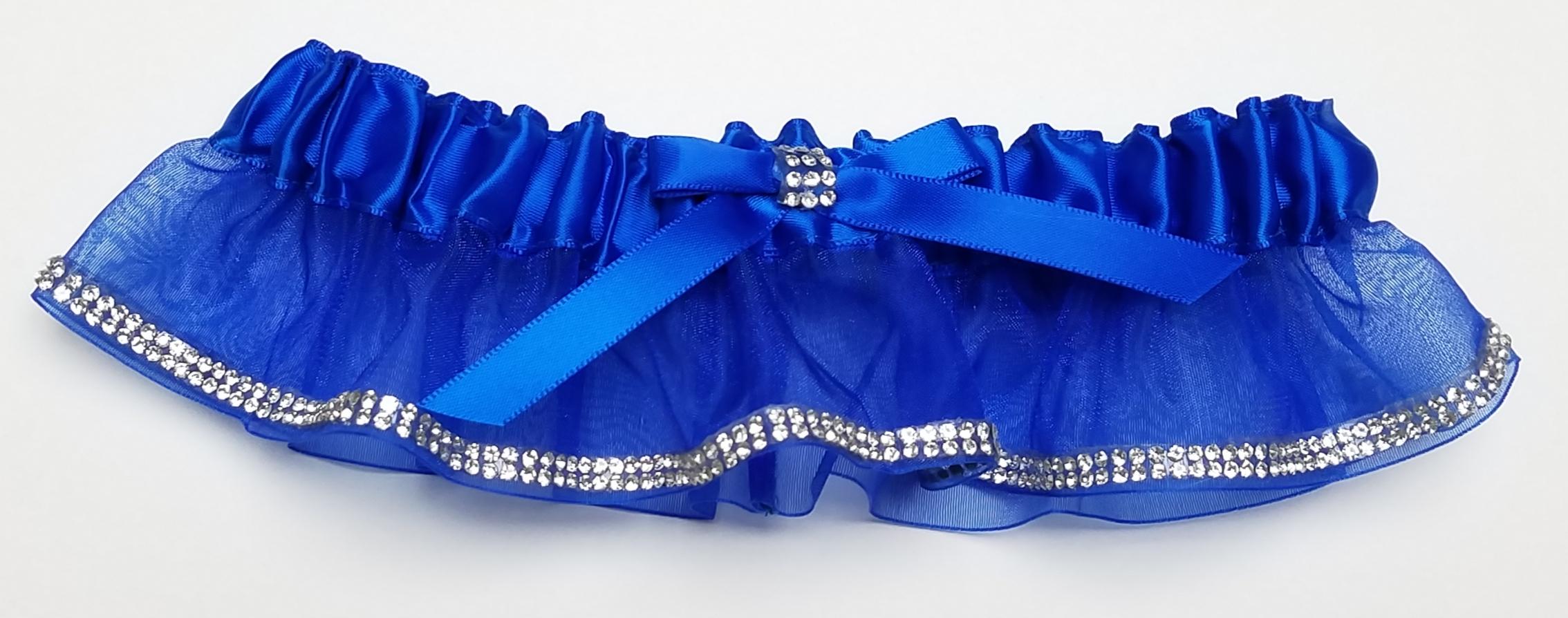 ROYAL BLUE SPARKLE GARTER