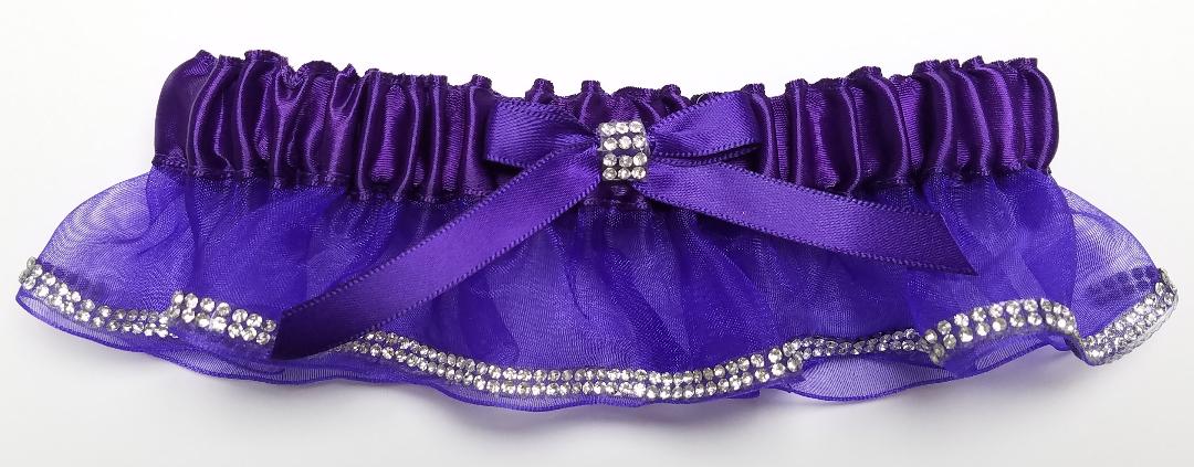 Purple Sparkle Garter