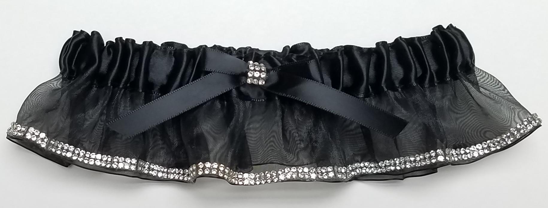 BLACK SPARKLE GARTER