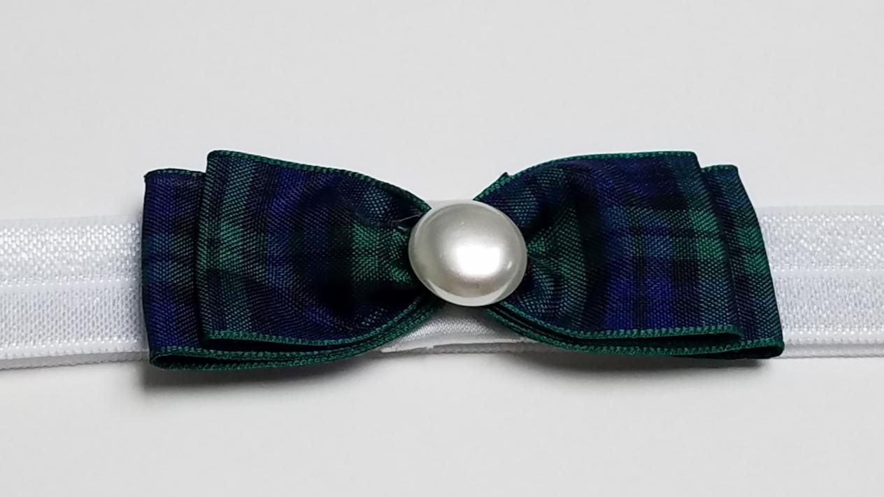 BLACK WATCH PLAID HEADBAND