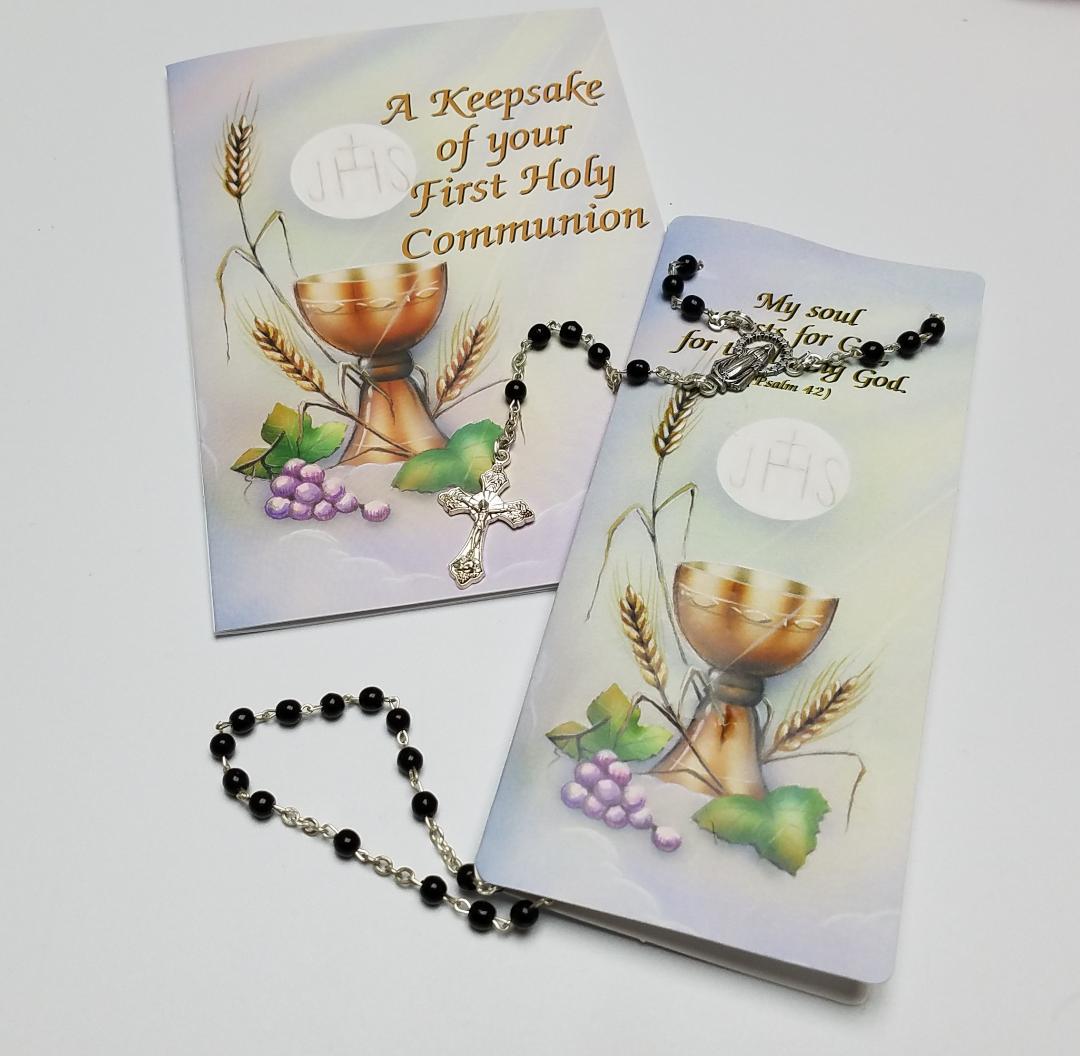 First Communion Rosary Set Boy