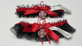 "My Hero"" fire dept. garter