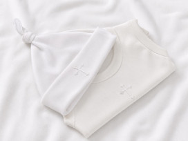 Baby One Piece & Beanie Set