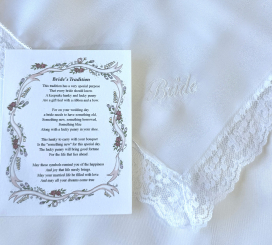 Bride's Tradition Poem and Hanky