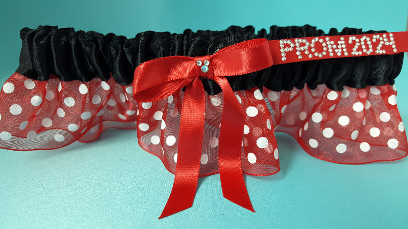 Minnie Mouse Inspired Garter