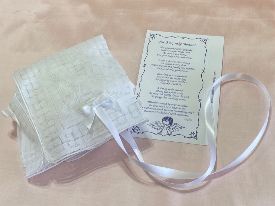 Fancy Cotton Keepsake Bonnet