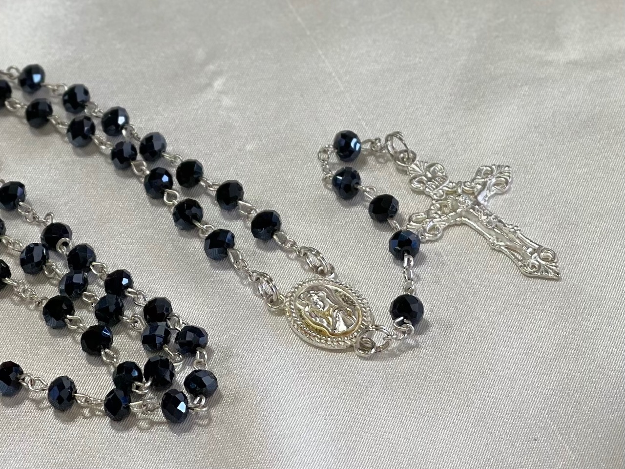 Black Crystal Rosary