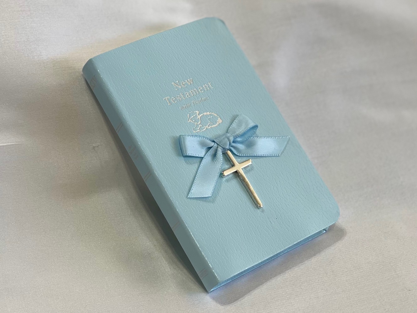 Baby Bible with Sterling Silver Cross