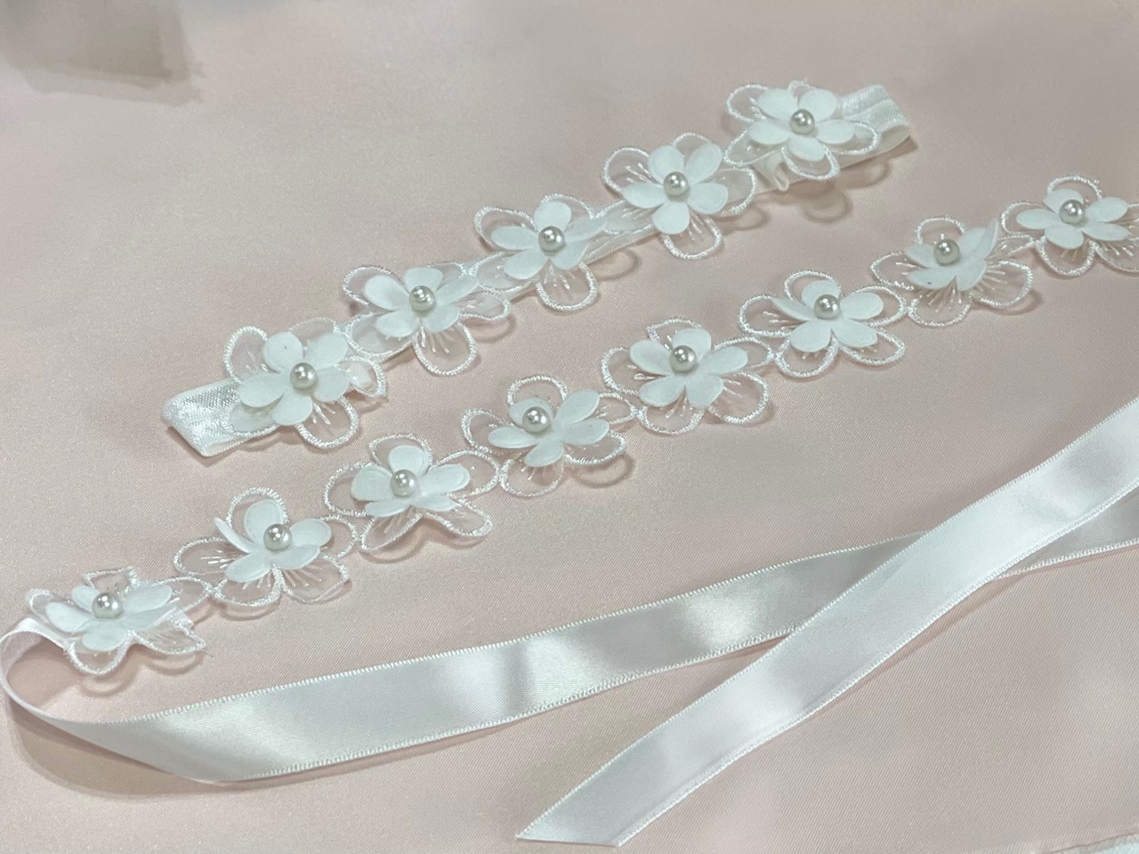 Flower Headband & Sash Belt Set