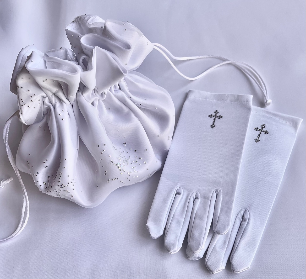 *LIMITED EDITION* First Communion Set w/ Bag & Gloves