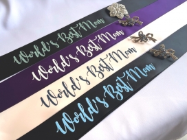 "World's Best Mom" Sash