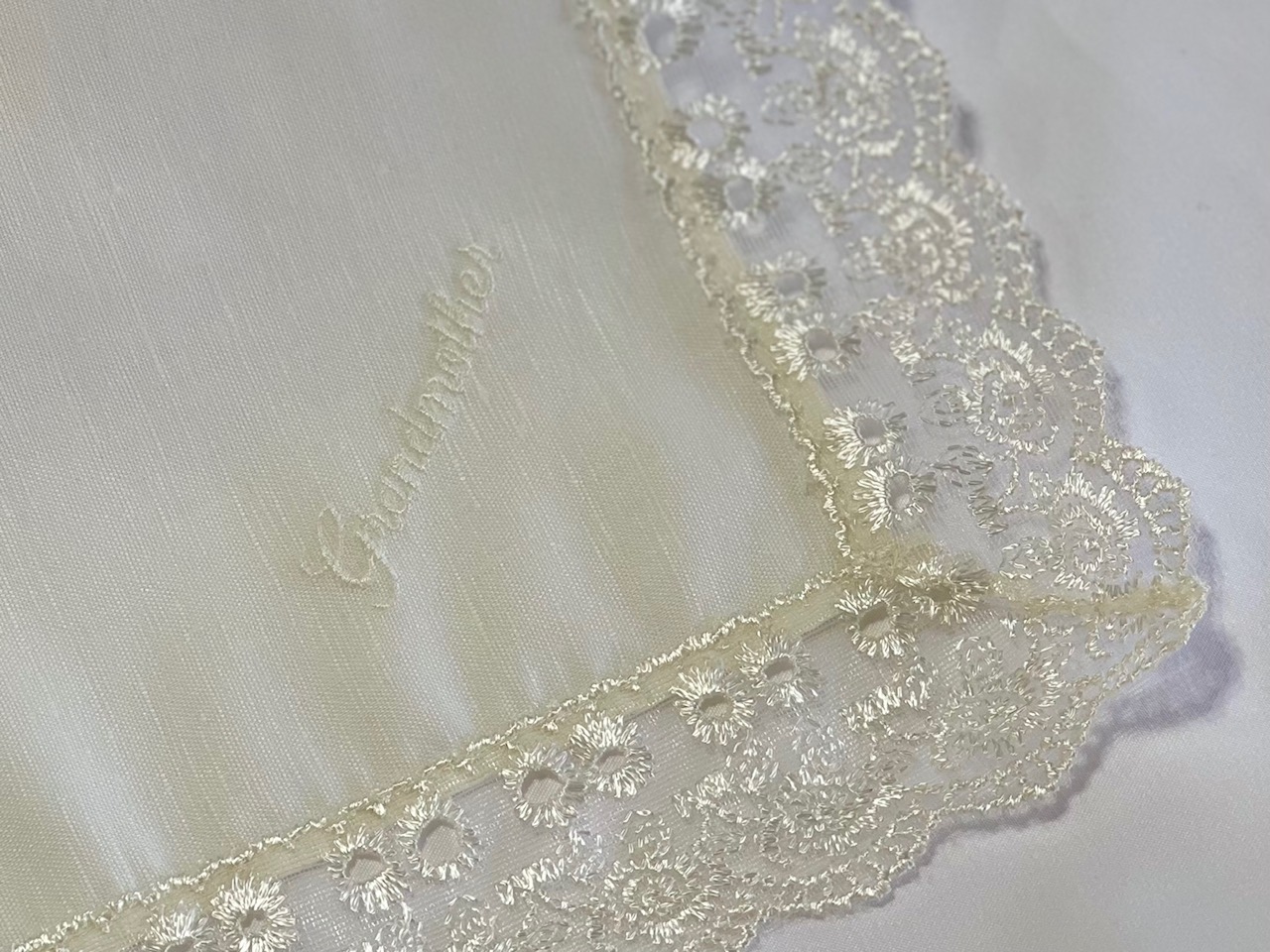 Ivory Grandmother Hanky