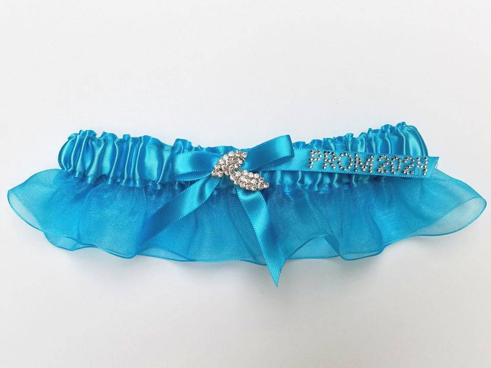 Turquoise Prom Garter