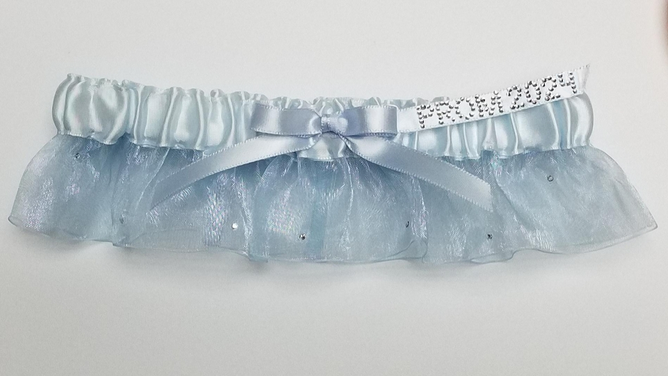 Cinderella Light Blue Garter