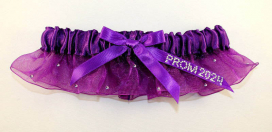 Purple "Prom 2025" Garter