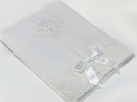 Christening Linen Blend Towel