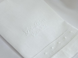 "God Bless this Child" Embroidered Towel