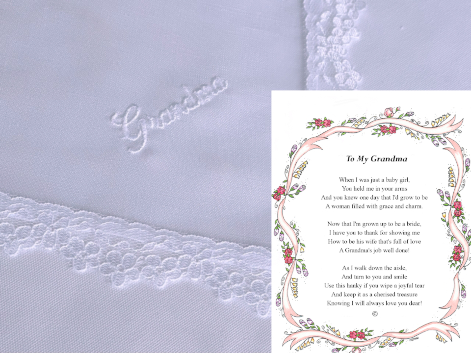 To My Grandma Handkerchief