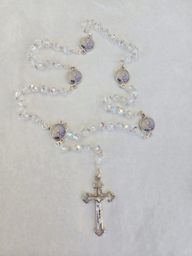 First Communion AB crystal Rosary