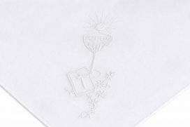 Embroidered First Communion Hanky