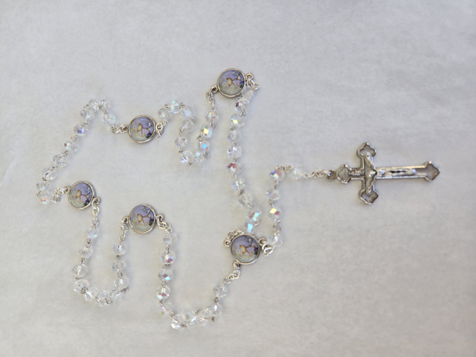 First Communion AB crystal Rosary