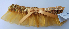 Gold Sequin Garter w/ Prom 2025