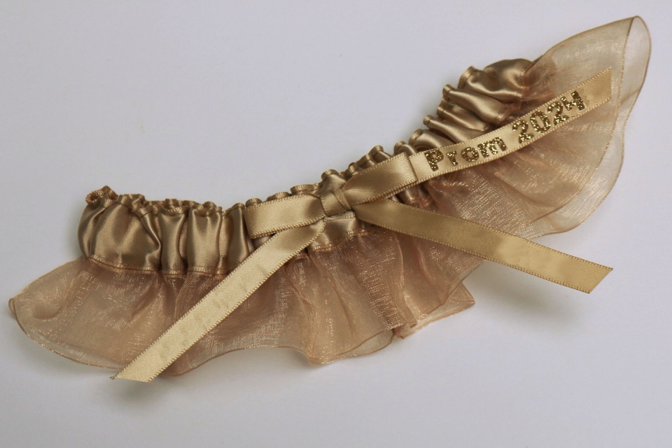 Tan Prom Garter