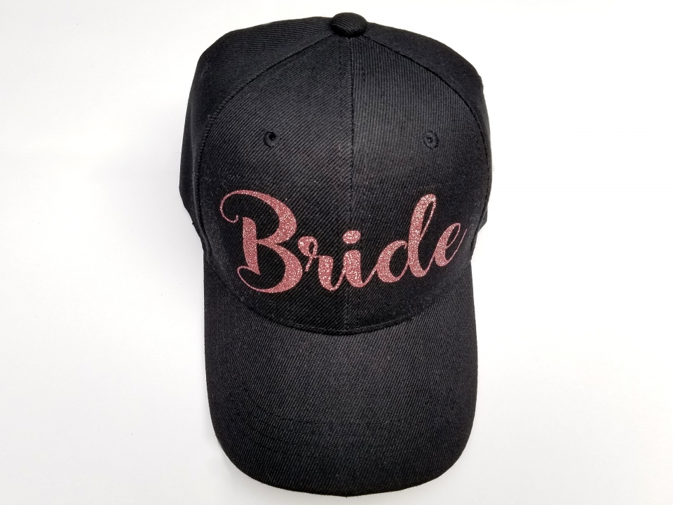 BLACK "BRIDE" CAP