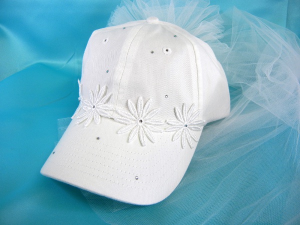 Bride's cap w/ Crystals