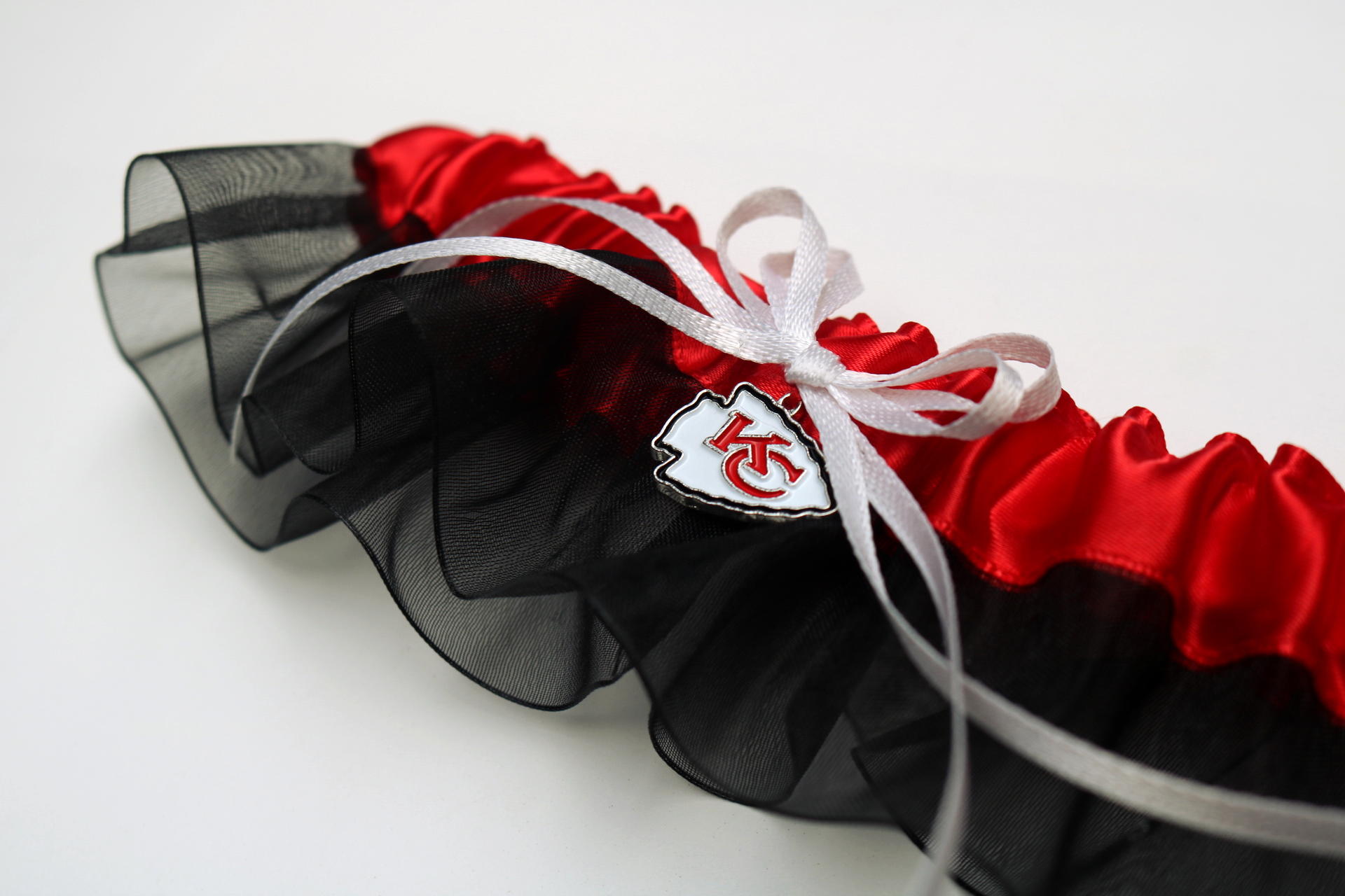Kansas City Chiefs Inspired Garter with Licensed Charm