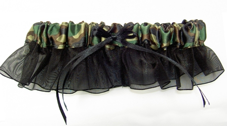 Black Camo Garter