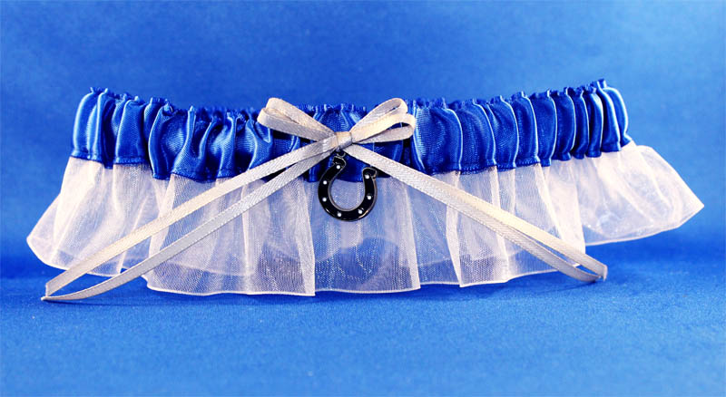 Indianapolis Colts Inspired Garter with Licensed Charm